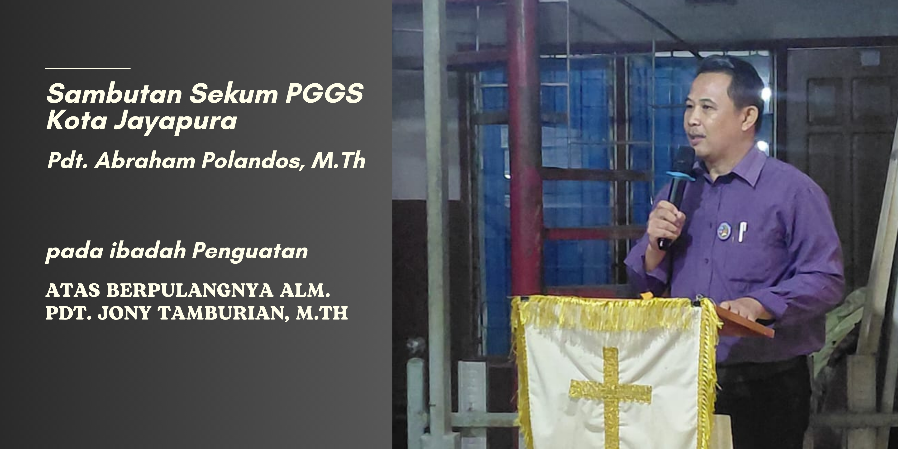 Duka Mendalam, FOCIM & PGGS Kota Jayapura Lepas Kepergian Pdt. Jony Tamburian, M.Th